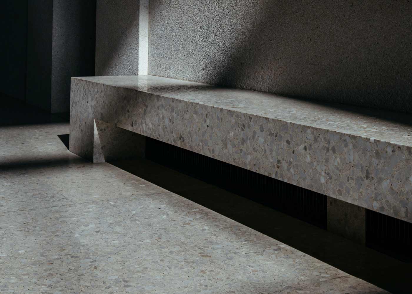 Innovative use of marble and concrete today
